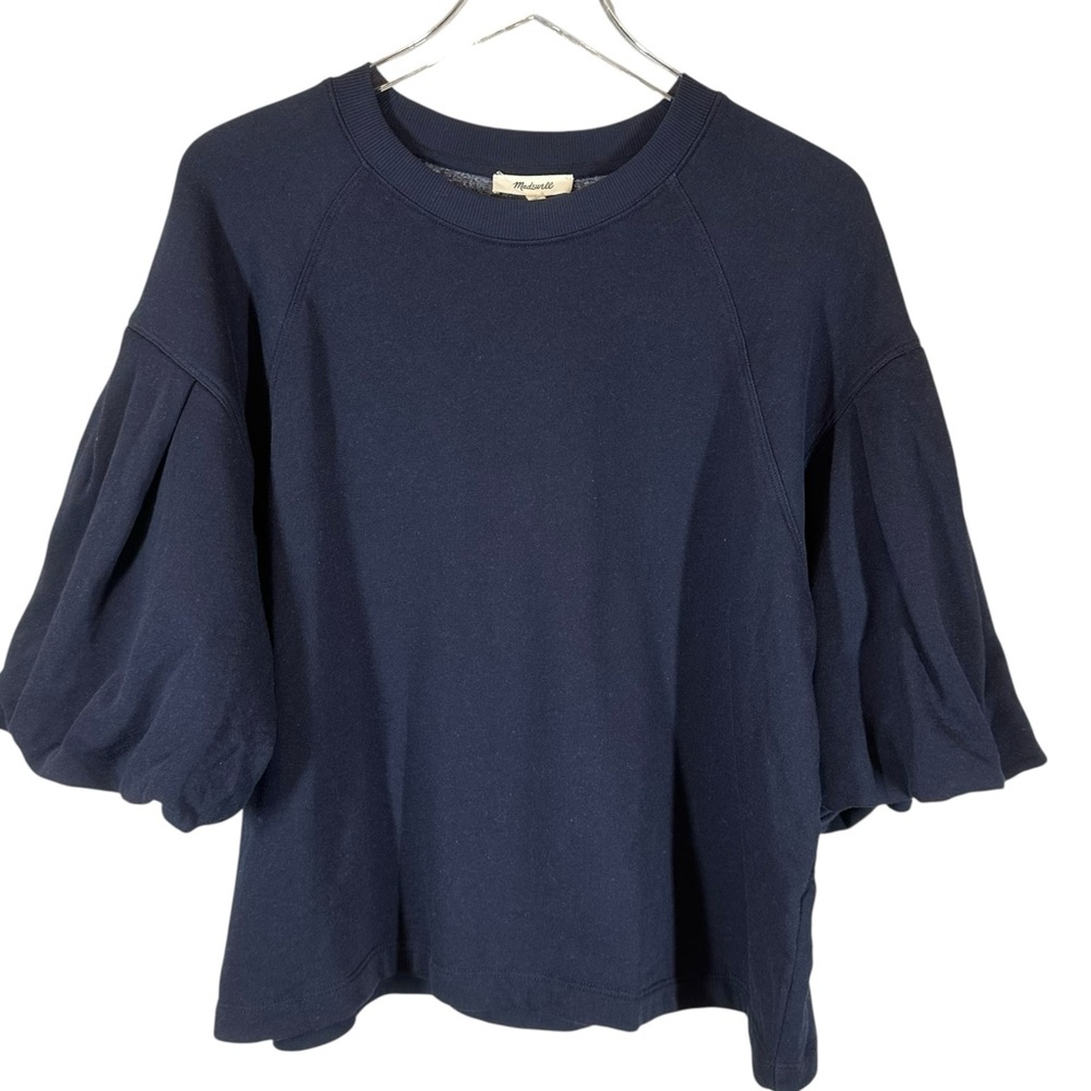 MADEWELL women's Large Puff-Sleeve Sweatshirt Tee Crewneck